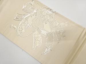 アンティーク　束ね熨斗に花模様刺繍袋帯（材料）